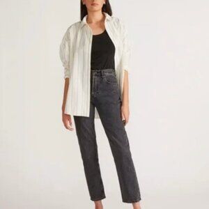 Everlane The Cheeky Jean Washed Black womens size 25